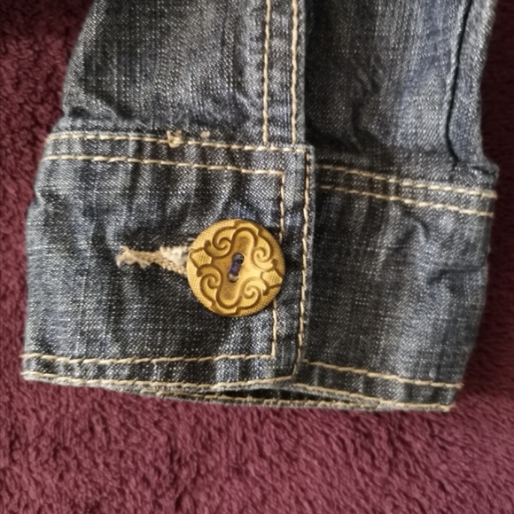 LIVE A LITTLE Jean Jacket, Size Small, NWOT - Picture 3 of 5